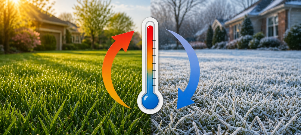 temperature fluctuations in lawn